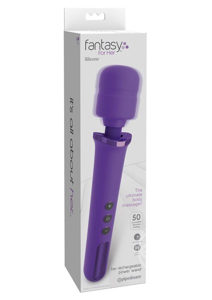 PIPEDREAM PRODUCTS Fantasy For Her Rechargeable Power Wand Multispeed Silicone Purple