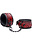XR Brands MASTER SERIES CRIMSON TIED CUFFED EMBOSSED WRIST CUFFS