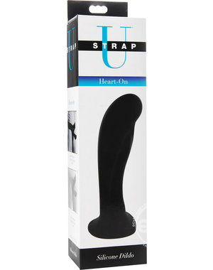 XR Brands STRAP U HEART ON SILICONE DILDO 6"