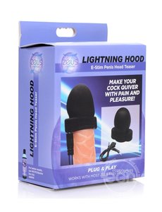 XR Brands Zeus Lightning Hood E-Stim Penis Head Tease Silicone