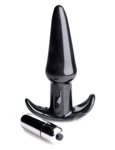 XR Brands Frisky Thrilling Noir Smooth Anal Plug