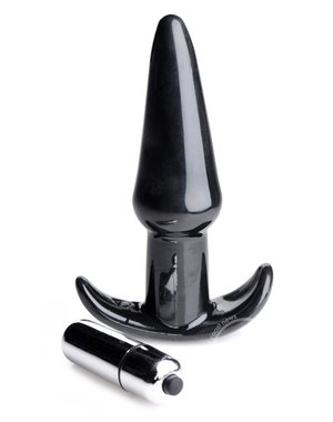 XR Brands Frisky Thrilling Noir Smooth Anal Plug