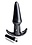 XR Brands Frisky Thrilling Noir Smooth Anal Plug