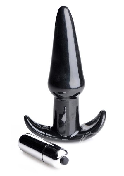 XR Brands Frisky Thrilling Noir Smooth Anal Plug