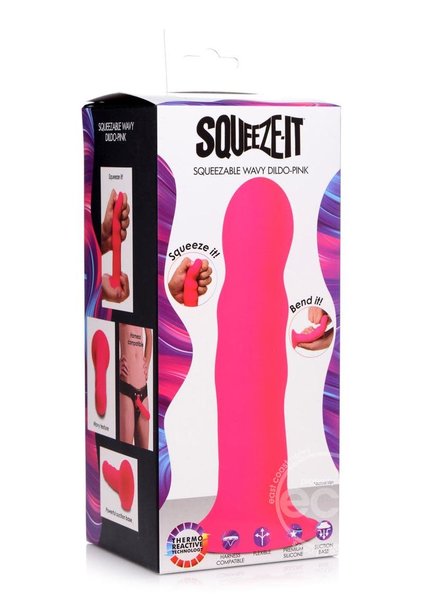 XR Brands SQUEEZE IT SQUEEZABLE WAVY DIDLO