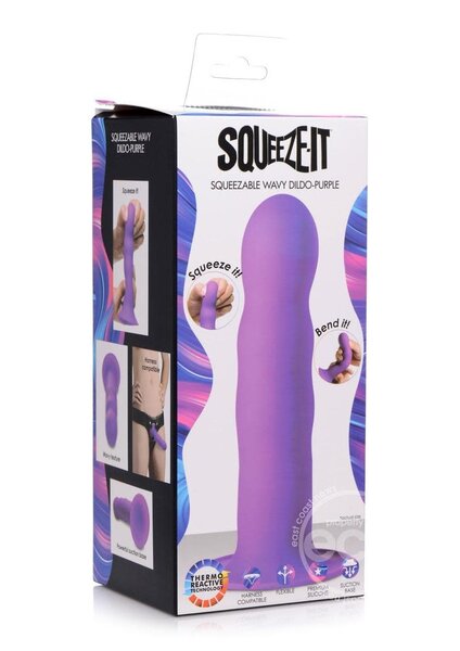 XR Brands SQUEEZE IT SQUEEZABLE WAVY DIDLO