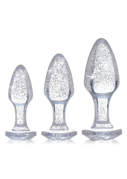 XR Brands BOOTY SPARKS GLITTER GEM 3PC SET