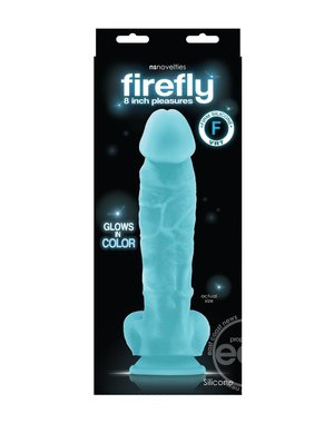 NS Novelties FIREFLY 8" GLOW IN THE DARK BLUE