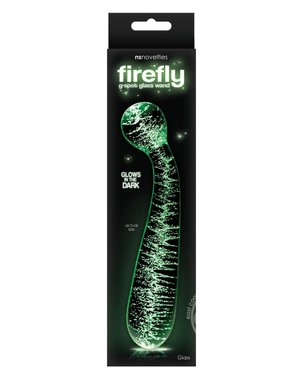 NS Novelties FIREFLY G SPOT GLASS WAND GLOW IN THE DARK