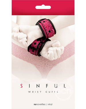 SINFUL SINFUL WRIST CUFFS PINK