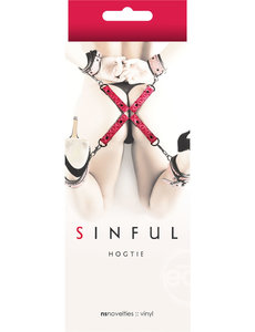 NS Novelties SINFUL HOGTIE RESTRAINT RED