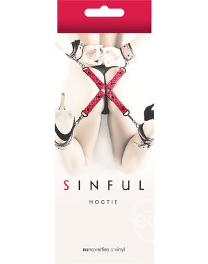 NS Novelties SINFUL HOGTIE RESTRAINT RED