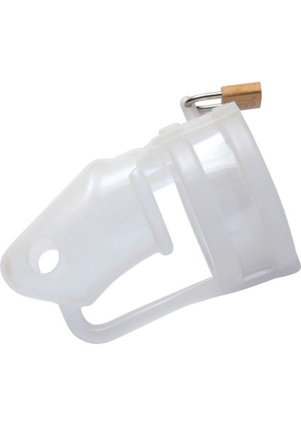 XR Brands MASTER SERIES SADO CHAMBER SILICONE CHASTITY CAGE