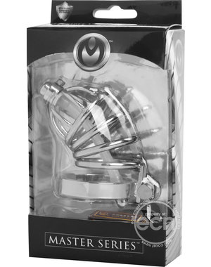 XR Brands MASTER SERIES REPRESSOR LOCKING CHASTITY CAGE