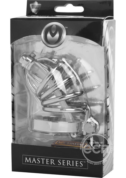 XR Brands MASTER SERIES REPRESSOR LOCKING CHASTITY CAGE