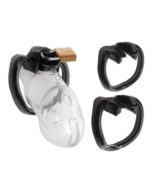 XR Brands MASTER SERIES RIKERS LOCKING CHASTITY CAGE
