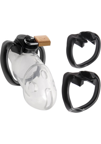 XR Brands MASTER SERIES RIKERS LOCKING CHASTITY CAGE