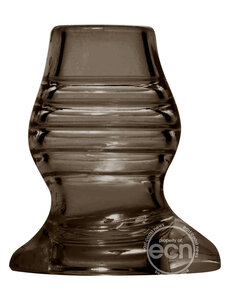 XR Brands Master Series Excavate Tunnel Anal Plug Black  4.25 Inches