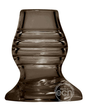 XR Brands Master Series Excavate Tunnel Anal Plug Black  4.25 Inches