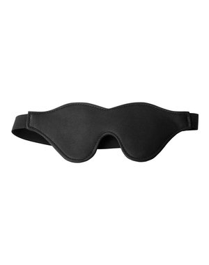 XR Brands STRICT BLACK FLEECE LINED BLINDFOLD