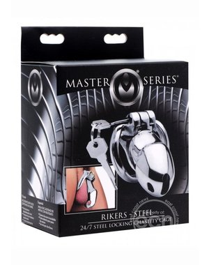 XR Brands MASTER SERIES RIKERS 24-7 CHASITY COCK CAGE WITH KEY