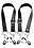 XR Brands MASTER SERIES SPREAD LABIA SPREADER STRAPS
