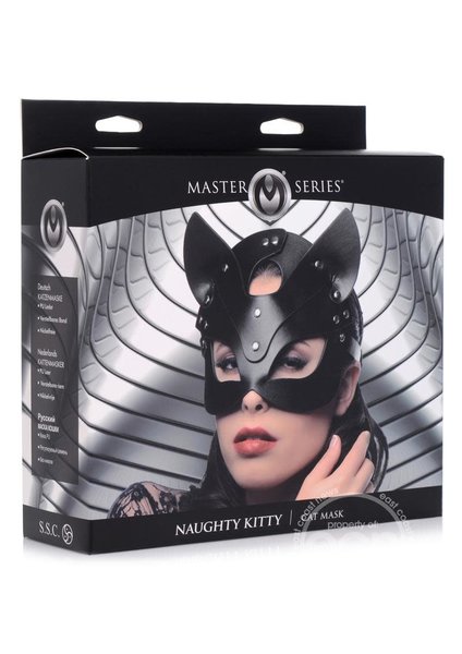 XR Brands Master Series Naughty Kitty Mask - Black