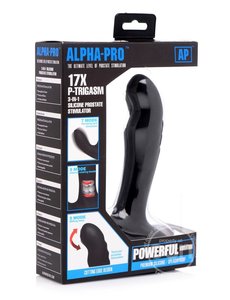 XR Brands ALPHA PRO P TRIGASM 3 IN 1 PROSTATE MASSAGER