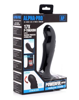 XR Brands ALPHA PRO P TRIGASM 3 IN 1 PROSTATE MASSAGER