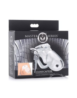XR Brands MASTER SERIES CLEAR CAPTOR CHASITY CAGE LARGE