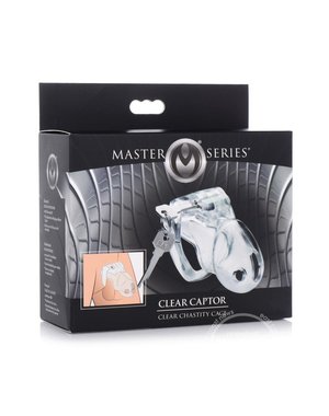 XR Brands MASTER SERIES CLEAR CAPTOR CHASITY CAGE SMALL