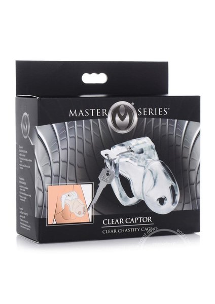 XR Brands MASTER SERIES CLEAR CAPTOR CHASITY CAGE SMALL
