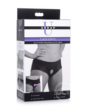 XR Brands STRAP U LACE ENVY CROTCHLESS HARNESS