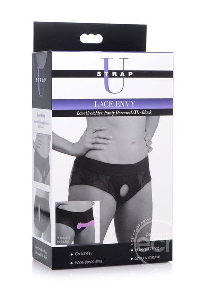 XR Brands STRAP U LACE ENVY CROTCHLESS HARNESS