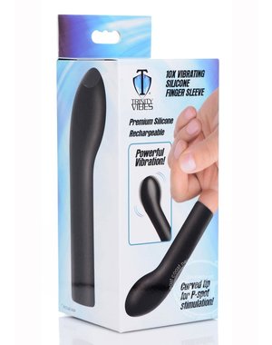 XR Brands TRINITY 4 MEN 10x P SPOT FINGER SLEEVE RECHARGEABLE