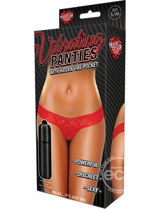 HUSTLER PANTY, HUSTLER, VIBRATING LACE,RED,M/