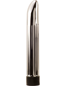 ME YOU US ME YOU US SENSUOUS RIBBED VIBRATOR 6" SILVER