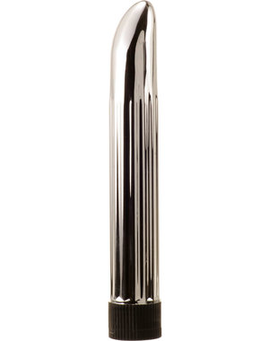 ME YOU US ME YOU US SENSUOUS RIBBED VIBRATOR 6" SILVER