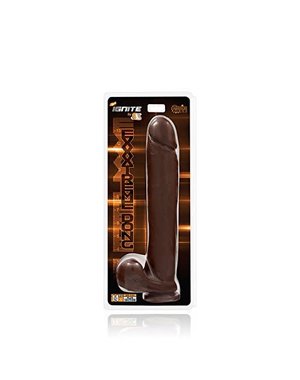 EXXTREME EXXTREME DONG WITH SUCTION 14" BROWN