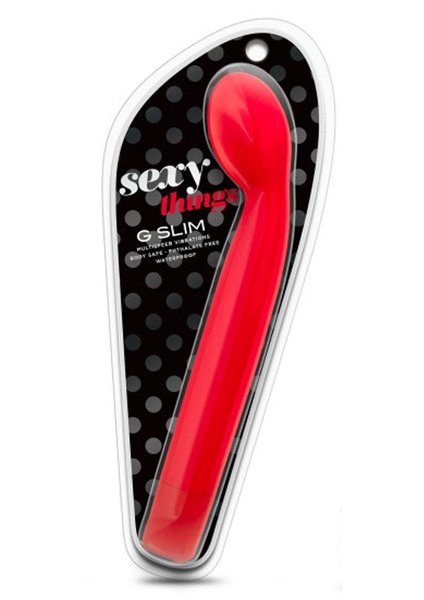 BLUSH NOVELTIES SEXY THINGS, G SLIM 8.5" RED