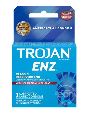 TROJAN TROJAN ENZ W/ SPERMICIDE 3PK