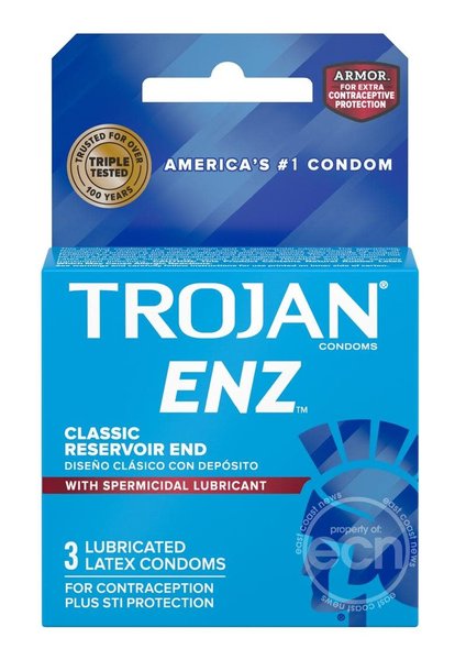TROJAN TROJAN ENZ W/ SPERMICIDE 3PK