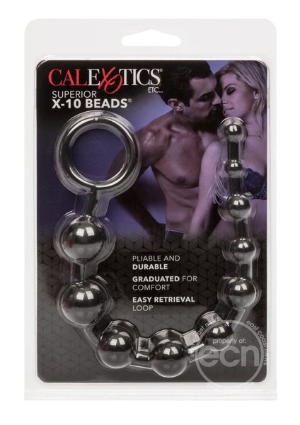 CalExotics ANAL BEAD,SUPERIOR X-10 BLK