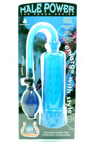 GOLDEN TRIANGLE MALE POWER W/GRIP BLUE