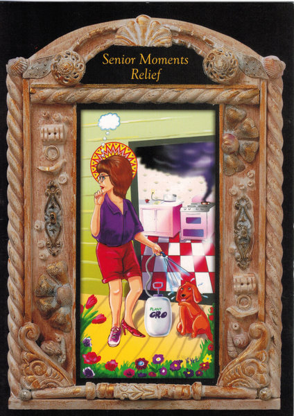 Senior Moments Relief Prayer Note Card - Blank Inside