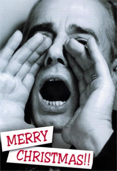 10% PRODUCTIONS X MAS CARD MALE YELLING, MERRY CHRISTMAS!!