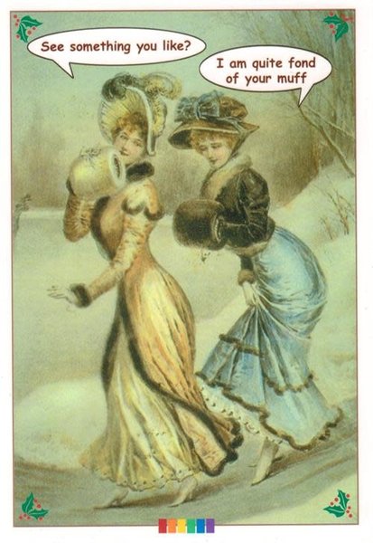 X-MAS CARD-FOND OF YOUR MUFF