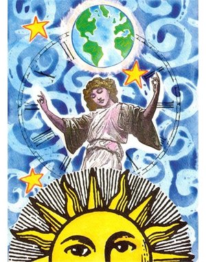  X-MAS CARD ANGEL, REJOICING IN THE BIRTH OF LIGHT