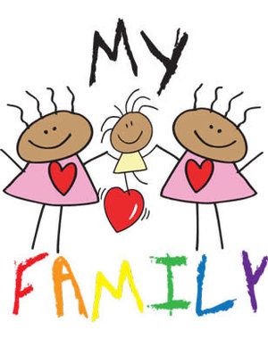 RAINBOW MY FAMILY  KIDS TEE FEMALES SIZE 7 TODDLER