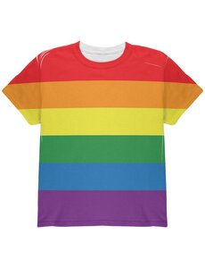  YOUTH CREW PRIDE FLAG RAINBOW/ BACK IS WHITE